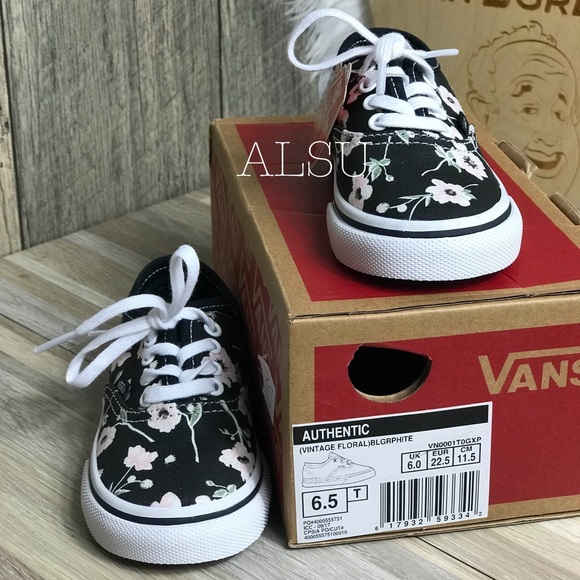 NWT VANS Authentic Vintage Floral Kid’s - Picture 2 of 7